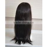 Natural Black Kinky Straight 100% Human Hair Full Lace Wig With Baby Hair thumbnail-3