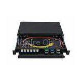 1U , 2U , 3U , 4U 19 Inch Fiber Optic Terminal Box With Cold Rolled Steel thumbnail-1