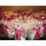 Hotel Universal Chair Cover Satin Self-tie Chair Covers for Party Wedding Banquet thumbnail-1