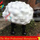 Amusement Park Decoration Fiberglass Life Size Sheep Sculpture thumbnail-5
