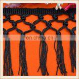 High Quality 10cm Long Black Rayon Tassel Fringe Trim for Dress thumbnail-2