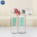 Promotional custom LOGO printed sports glass water bottle