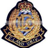 Bullion Blazer Crown Hand Embroidery Badges in Pakistan