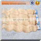 Good Luster and Smooth Hair Charming Design Full Cuticle Thick Bundle Cheap Russian 2 Inch Root Blonde Body Wave Remy Human Hair thumbnail-4