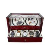 Custom Watch Shaker 4+5 Luxury Wooden Watch Winder For Home Use Or Collection Black Color thumbnail-2