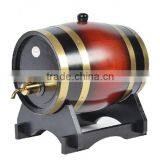 High Quality 5 Liters Wooden Oak Wine Barrels With Stainless Steel Tap thumbnail-1