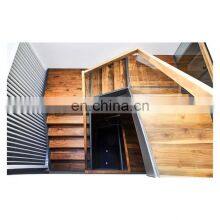 Indoor/outdoor Steel Structure Solid Wood Steps Stairs for Home thumbnail-4