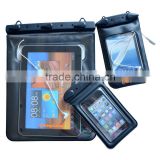 Waterproof Material IPX8 tablet PC waterproof bag for swimming