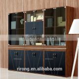 High quality leather decor modern design wood cabinet