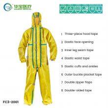 FC3-2001 Chemical Protective Coverall Acid Resistant Chemical Protective Coverall Chemical Resistant Coveralls thumbnail-2