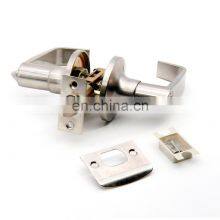 American Style Secure Brass Tubular Lever Handle Door Lock thumbnail-1