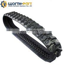 High Quality Combine Harvester Rubber Track Snow Scooter Rubber Track Made in China thumbnail-1