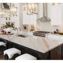 Code：1101，Calacatta Artificial Stone Quartz Slab Kitchen Countertops thumbnail-3