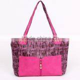 High End Quality Fashionable Pu Leather Women Branded Handbag thumbnail-4