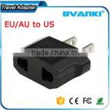 Unique custom printing world Black EU/AU to US AC Power Plug Travel Converter Adapter universal travel adapter china supplier