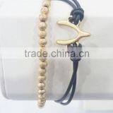 FASHION 2 ROWS WISHBONE BEADED BRACELET thumbnail-2