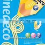 "Line Deco" Flexible Plastic Pencil Shaped Creamy Peanut Butter Pouches