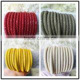 Genuine Ostrich Leather High End 100% Real Ostrich Skin Leather Cord for DIY Bracelet thumbnail-3