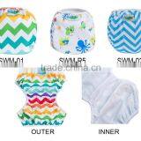 One Size Reusable Boy Pattern Baby Swim Diaper thumbnail-1