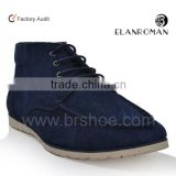 Fashion Britian style men casual boots elevator shoes for men leather ankle shoes upper suede leather boots