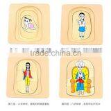 New Style Grandma & Grandpa 5 Layer Puzzle OEM Educational Wooden Kids Toys Puzzles MDD-1102 thumbnail-4