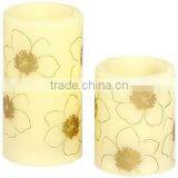 LED Flameless Candle With Flowers thumbnail-1