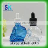 High Qaulity e Cigarette Liquid Bottle 30ml Skull Dropper Bottle thumbnail-2