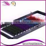 Diameter 0.07, 0.10, 0.15 Two Tone Eyelash Extension With Customized Logo Package