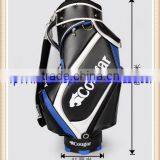 quality pu new design colorful golf bag black white fashion