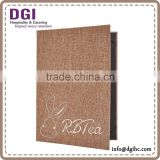 Merry cards holder special offer high quality menu covers / clear pockets leather menu, pvc cards holder