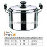 Vertical-body Stainless Steel Stockpot With Handle thumbnail-1
