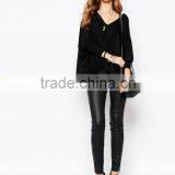 2015 Wholesale High Quality Fashion Kimono Sleeves Blouse thumbnail-4