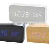 LED Wooden clock comply with CE ROHS