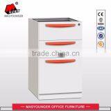 Metal Moving Filing Storage With Central Lock Mobile Pedestal File Cabinet thumbnail-4