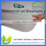 Fully Fitted Terry Cotton pu Coated Waterproof Mattress Protector