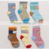 Striped cartoon pictures children socks terry socks