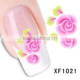 2016 New Style XF Series Water Transfer Artifical 3D Nail Decals Tip Nail Art Sticker