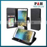 Cheaper Wallet Style Stand PU Leather Flip Case for Samsung Galaxy E7 thumbnail-1