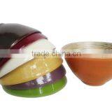 High Quality Vietnam Spun Bamboo Product Multicolor Lacquered Salad Bowl