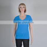 OEM Women Blank Short Sleeve Plain T Shirt thumbnail-3