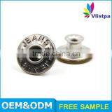 Custom Brand Logo Metal Push Brass Snap Fasteners thumbnail-4