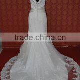 (MY0009) MARRY YOU High Neck V Back Lace Designer Muslim Bridal Gown Marry You China Factory Wedding Dress thumbnail-2