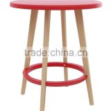 Modern plastic wooden table dining room table plastic round table
