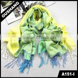 A151-I Bright Colors Scarf Soft Touching Scarf lime green scarf