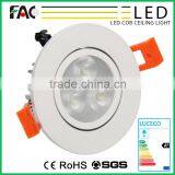 High Quality CE Showroom 9w Multi Color Led Ceiling Light