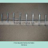 8 Tube Adjustable Stainless Rod Holders thumbnail-3