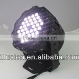 IP65 100-240vAC 36*2w RGB/single color round led wall washer&flood light with good quality