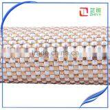 4mm Self Sticker Lct Gloden With White ab Color Luxury Craft Wholesale Rhinestone Mesh Rhinestone Fabric thumbnail-5