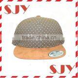 Custom All Over Print Dot 5 Panel Hat With Suede Brim thumbnail-1