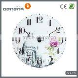 Wall Glass Painting Clock thumbnail-3